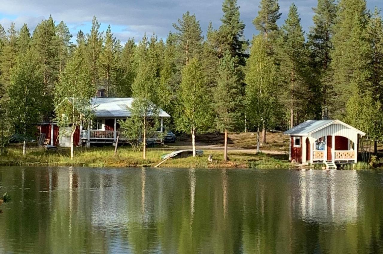 Off-Grid Cabin In Nattavaara Lapland المظهر الخارجي الصورة