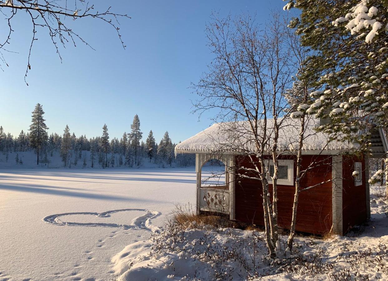Off-Grid Cabin In Nattavaara Lapland المظهر الخارجي الصورة