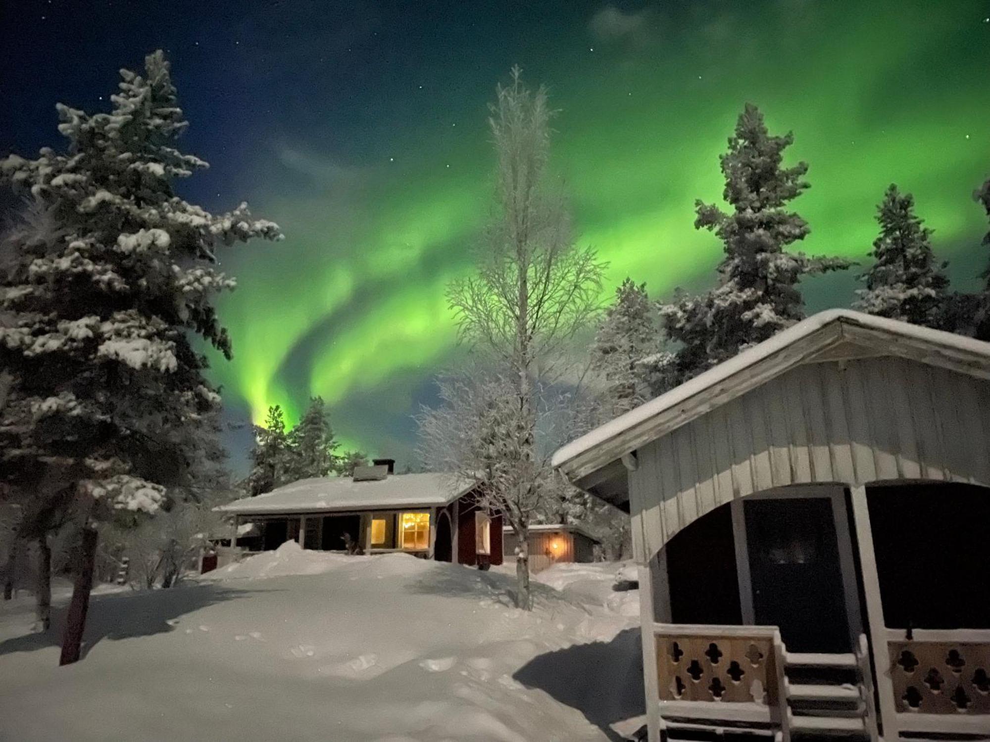 Off-Grid Cabin In Nattavaara Lapland المظهر الخارجي الصورة