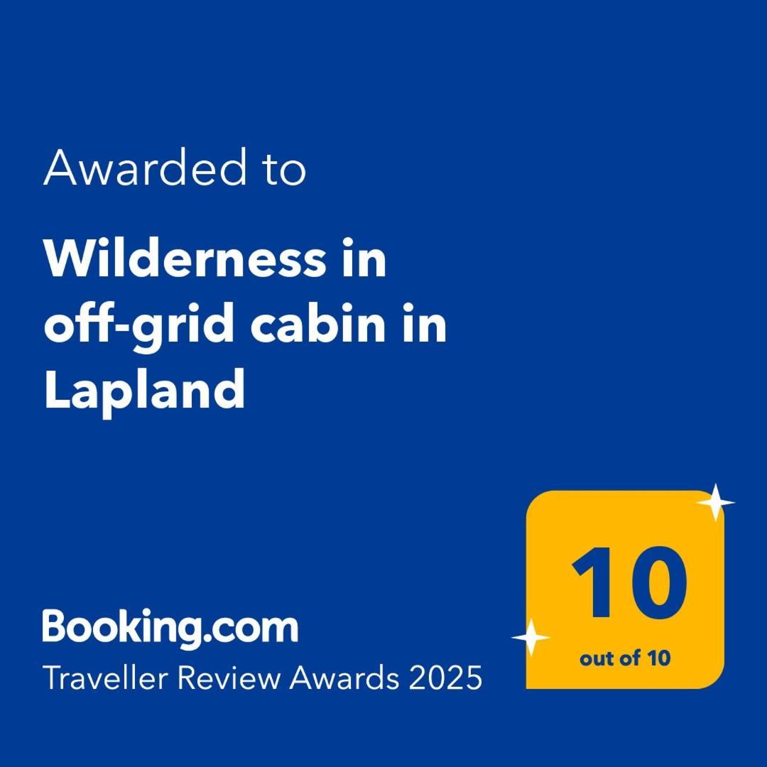 Off-Grid Cabin In Nattavaara Lapland المظهر الخارجي الصورة
